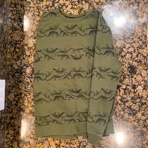Boys Cat & Jack Sweatshirt with Dino bone skeletons. Size M (8-10)
